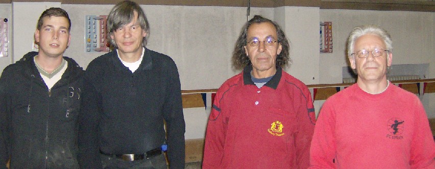 Marcel Drge, Wolfgang Friedrich, Abraham Karimi und Michael Frantz-Wielstra